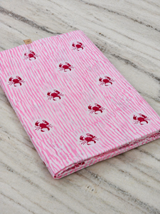 Advik Hand Block Print Cotton Fabric Eco-Friendly Sustainable Soft Beautiful Crab Prints Rib Designs Available Wholesale Export - Product Image 3