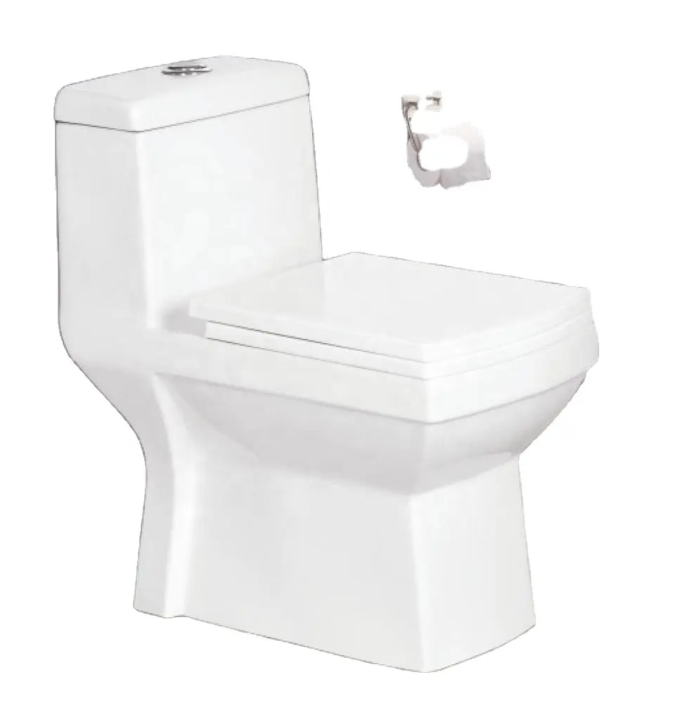 Keramik Badezimmer Toilette Sanitär ware American Style Standard Toilette Einteilige Toilette Wassers chrank European Western Commode Seat
