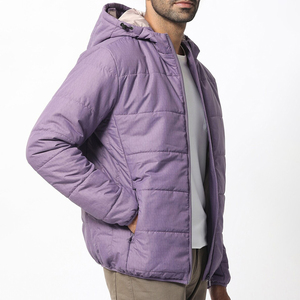 Chaqueta Acolchada Unisex de Manga Larga, Gruesa y Cómoda, con Dos Bolsillos, Logotipo Personalizado, 100% Nailon, Cuello Alto, Precio Económico - Product Image 5