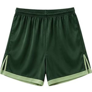 Ensemble de pyjama en satin vert forêt pour femmes, haut à manches courtes et short, vêtements de nuit doux, vêtements de détente, fabrication sur mesure OEM ODM - Product Image 5