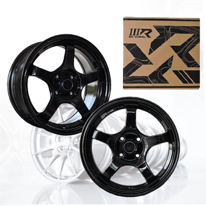 3R Aluminium Alloy Passenger Car <b>Wheel</b> GLOSSY BLACK JDM 16 Inch 4 Hole 100 04115-V3 - Product Image 2
