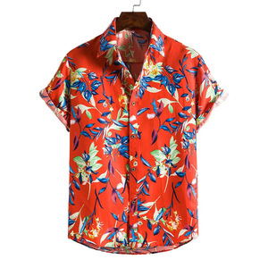 Chemise Hawaïenne Florale Homme à Manches Courtes Respirante, Anti-Plis, 100% Polyester, Écologique, Idéale pour la Plage - Nouvelle Collection Promotionnelle - Product Image 5