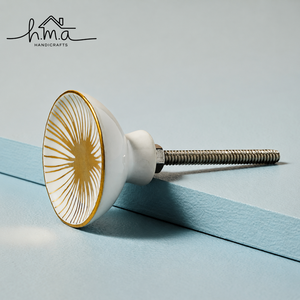 Round Brass Knob with Concentric Spiral Pattern Gold Finish Modern Cabinet Drawer <b>Door</b> <b>Pull</b> Decorative Furniture Hardware <b>Handle</b> - Product Image 3
