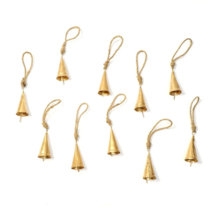 Hot Selling Brass Metal Hanging Bells Ornaments <b>Christmas</b> <b>Tree</b> <b>Wall</b> Decor Temple Santa Bells-Low Price <b>Christmas</b> Decorations - Product Image 2