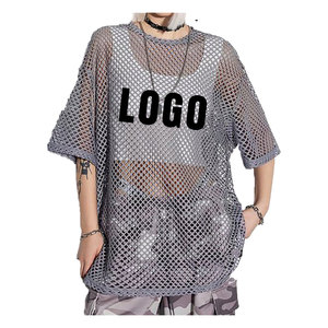 Camisetas de malla de verano unisex con logotipo personalizado de alta calidad, transpirables, de secado rápido, ecológicas, anti-UV, para equipos deportivos, informales. - Product Image 5