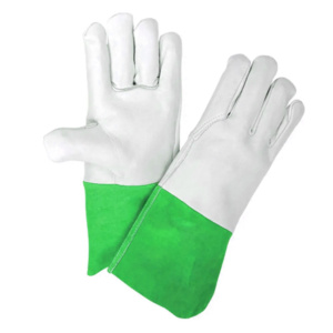 Guantes de Soldadura TIG con Certificación CE, Resistentes al Calor, de Cuero Vacuno y de Grano de Cabra, de 11 oz, para Trabajo Pesado - Product Image 4