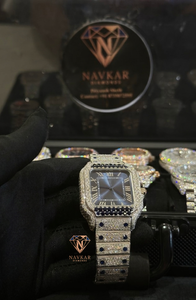Reloj de Diamantes Moissanite Elegante de Proveedor Indio, Reloj de Pulsera de Diseño Premium para Eventos Formales, Disponible para la Venta - Product Image 4