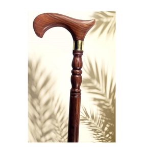 <b>Walker</b> Old Man Elderly <b>Disabled</b> Handle Carved Solid Walking Sticks Luxury natural wooden cane Handmade - Product Image 2