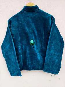 Hand Embroidered Velvet Suzani Jacket <b>Boho</b> Floral Winter Coat Velvet Suzani Jacket - Product Image 3