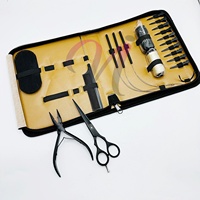 Kits de Entrenamiento de Extensiones de Cabello de Acero Inoxidable de Grado Quirúrgico, Color Negro Mate, Marca Nomex International Professional, para Estudiantes