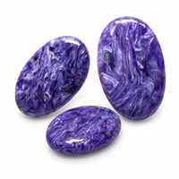 Pierres précieuses Charoite violette de qualité supérieure Rida Creations, cabochons pour la fabrication de bijoux, provenant du Rajasthan, prix de gros
