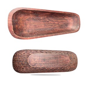 Unique Decorative Honeycomb Rosewood Matte Vintage Hand Carved Eco Friendly Multi Functional Food Safe Dough Bowl for Home Decor - Product Image 1