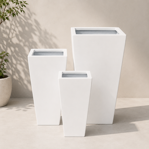 Jardinière carrée légère en fibre de verre, prête à être expédiée, pot de fleurs résistant aux intempéries pour décoration intérieure et extérieure, couleur personnalisable - Product Image 5