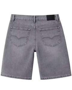 Pantalones Cortos de Mezclilla para Hombre, Diseño de Paneles Elegantes, 100% Algodón, Transpirables, Lavado a la Piedra, Estilo Casual, Hip Hop, Verano 2026, Personalizables - Product Image 2