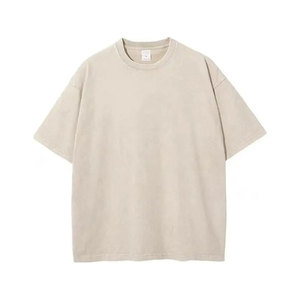 เสื้อยืดโอเวอร์ไซส์ผ้าฝ้ายหนานุ่มสไตล์วินเทจทรงหลวมใส่สบายแขนสั้นสำหรับผู้ชายและผู้หญิง ทนทาน - Product Image 2