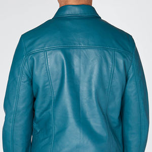 <b>Men</b> Soft Genuine Leather <b>Jacket</b> Premium Casual Full Zip Comfortable Durable Regular Fit Everyday Fashion Outerwear Winter Quick - Product Image 6