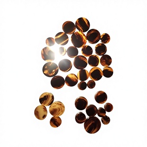 Botones de Cuerno de Búfalo Auténtico, Personalizados, Color Marrón, Ecológicos, Decorados con Cuentas Redondas, OEM ODM, Tendencia en Artesanía Personalizada - Product Image 4