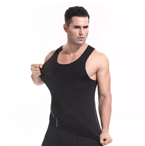 Camisetas de Gimnasio Personalizadas con Logotipo para Hombre, Transpirables, de Secado Rápido, Ecológicas, Mezcla de Algodón, Chaleco Deportivo de Verano, OEM al por Mayor - Product Image 4