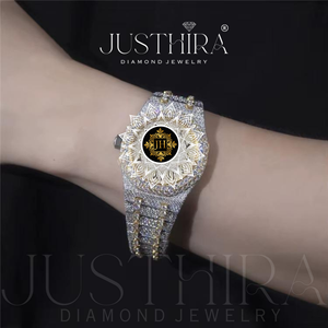 Sporty Luxury Design Stainless Steel Analog Pass <b>Diamond</b> tester Moissanite <b>Diamond</b> Men's Wrist <b>Watch</b> Luminous Hands - Product Image 2