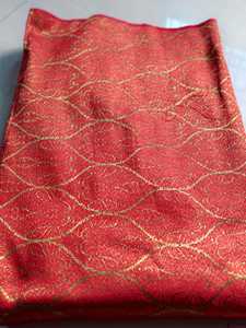 Tissu en polyester tissé, satin floral, tissu à motifs or rose pour vêtements, ameublement, décoration - Product Image 4