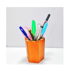 Wood Desktop Pen Holder Stand Desk Organizer Storage <b>Box</b> For Pens Pencils Markers Pen Holder Cheap Price - Product Image 1