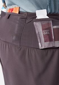 Shorts de sport plissés taille haute pour hommes, couleur unie, respirants, taille élastique, en tricot de spandex et polyester - Product Image 4