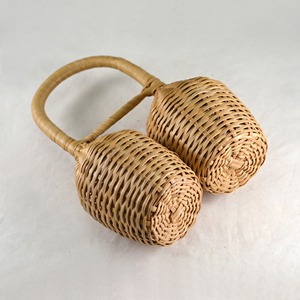 ของเล่นเขย่ามือทำจากหวายคู่ คุณภาพเยี่ยม สำหรับเด็กทารก ของเล่นเขย่าสำหรับเด็กแรกเกิด - Product Image 2