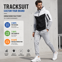 Ensemble de survêtement sportif pour homme personnalisé, veste d'entraînement à fermeture éclair intégrale, pantalon de jogging, vêtements de sport à séchage rapide