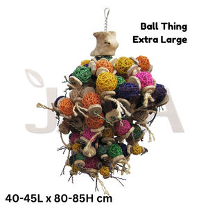 Java ลูกบอลไม้ของเล่นนกน้ำหนักเบาและทนทานเป็นมิตรกับสิ่งแวดล้อม - Product Image 2