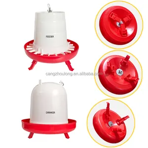 LM-78 Poultry Equipment Automatic Chicken Feeder And Drinker with Adjustable Legs