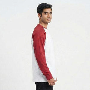 T-shirt à manches longues raglan pour homme, coupe oversize, col rond, tricoté, décontracté, 100 % coton 230 g/m², épaules tombantes - Product Image 3
