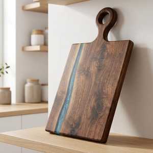 Hand Crafted River Resin Acacia <b>Wood</b> Board | Handmade Cutting & Serving Board - Product Image 3