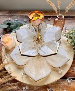 Flower Resin <b>Cake</b> <b>Stand</b>, Fruit <b>Stand</b>, Cupcake <b>Stand</b>, Grazing <b>Stand</b>, White and Gold Resin Tray, Wedding <b>Cake</b> Floral Resin <b>Cake</b> St - Product Image 1