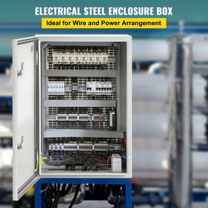 Armadio Elettrico in Acciaio NEMA 4X 24x16x10 FT IP67 Impermeabile e Antipolvere per Esterni/Interni - Product Image 2