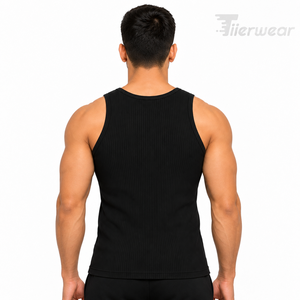 High Quality Custom Men's Summer Gym Fit Tank <b>Top</b> Wholesale Active Wear for Workout and Running <b>Black</b> Fitness Blank <b>Top</b> - Product Image 4