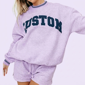 Sudadera para Mujer con Estampado Personalizado de Letras Griegas, Suave y Cómoda, Cuello Alto, Ligera, para Uso Diario, Informal - Product Image 5