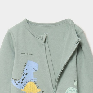 Conjunto de Ropa para Bebé de Algodón Personalizado al por Mayor, Body para Recién Nacido, Mameluco de Manga Larga Tejido, Ropa para Bebé, Exportación OEM - Product Image 4