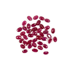 Rubis naturels de Birmanie, ovales calibrés 3x5mm, pierres précieuses facettées naturelles, prêtes à l'emploi pour la création de bijoux - Product Image 3