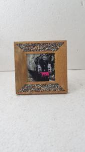 Pierre d'améthyste de la meilleure qualité avec produit en bois pour un usage de mariage, décoration de la maison, vente chaude, cadre photo, cadeau de mariage, dessus de table - Product Image 4