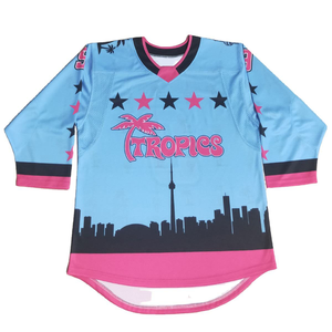 Vente en gros de sweats à capuche personnalisés à manches longues en polaire pour le hockey sur glace, tissu polyester, sublimation, sweats à capuche pour le hockey sur glace, uniforme de hockey, 280g - Product Image 3