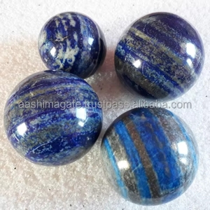 ลูกบอลลาพิส ลาซูลีสีน้ำเงินคุณภาพสูงขายส่ง คริสตัลธรรมชาติ งานฝีมือหยก หินตกแต่งเรกิ ลูกบอลเฟิงสุ่ย - Product Image 4