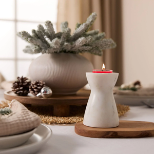 Hot Selling New Design White Marble Candle <b>Holder</b> Home Hotel Tableware Decorative <b>tealight</b> <b>Holder</b> At Low Price - Product Image 6