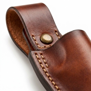 Étui à couteaux en cuir, collection premium et design en cuir véritable pour un usage quotidien, adapté au rangement des couteaux, coutures durables, classique - Product Image 6