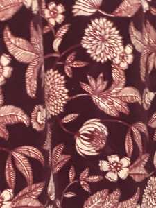 Cortinas de Terciopelo de Algodón con Estampado Floral Vintage, Color Borgoña, Decoración para el Hogar, Estilo de Lujo - Product Image 2