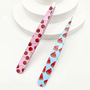 Ensemble de pinces à épiler 2 pièces, Kit de toilettage des sourcils et de la barbe avec étui, outils cosmétiques pour la coupe des sourcils et outils de maquillage - Product Image 1