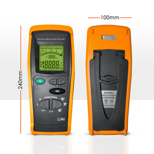 Testeur numérique de résistance d'isolement, Mégohmmètre 250V/500V/1000V, Voltmètre AC/DC 600V avec rétroéclairage pour tests électriques OEM - Product Image 4