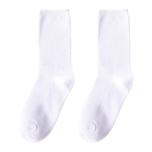 Chaussettes rouges pour hommes, 100% coton, respirantes, tricotées, couleur unie, usage quotidien, saison automne, épaisseur standard - Product Image 3