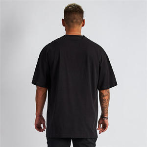 T-shirt sans manches surdimensionné pour homme 100% coton, motif uni, grandes tailles, coupe ample, 280 grammes, vierge, délavé à l'acide - Product Image 5