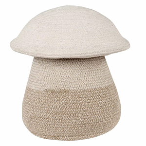 Cute Mushroom Shape Macrame <b>Basket</b> Suitable For Home Decor Display And Gifting Purpose With Artistic And Playful Look - Product Image 1