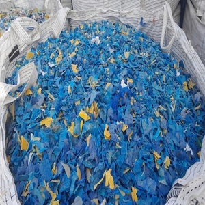 เศษพลาสติก HDPE สีน้ำเงินจากถัง รีกรายนด์แล้ว เป็นเกล็ด สำหรับรีไซเคิลอุตสาหกรรม - Product Image 3